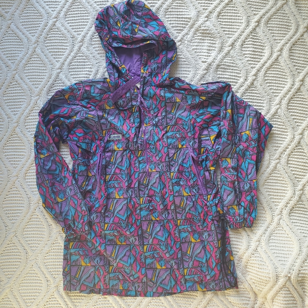 Columbia Vintage 90's Half Zip Nylon Jacket